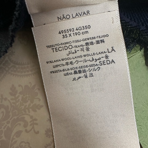 NWT Gucci Large Logo Scarf Wrap Bag With Box - Picture 7 of 10